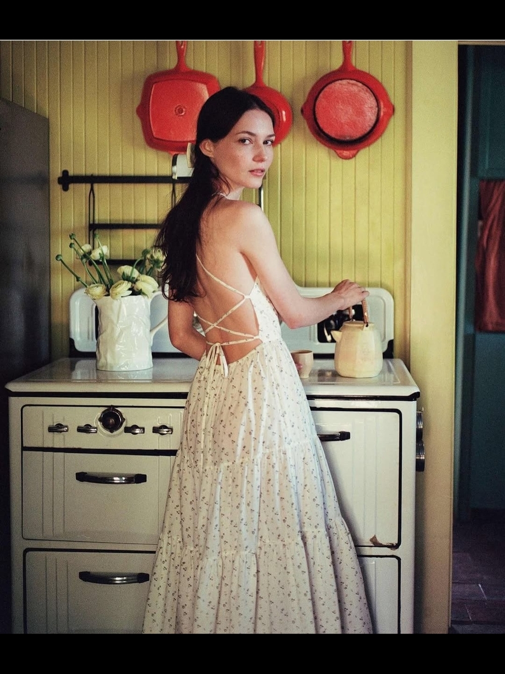 Christy Dawn Delphine Dress In Pearl Aster Garden